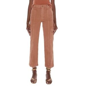 Mother The Rambler Cargo Ankle Jeans Second Chance Brown 26 High Rise Straight